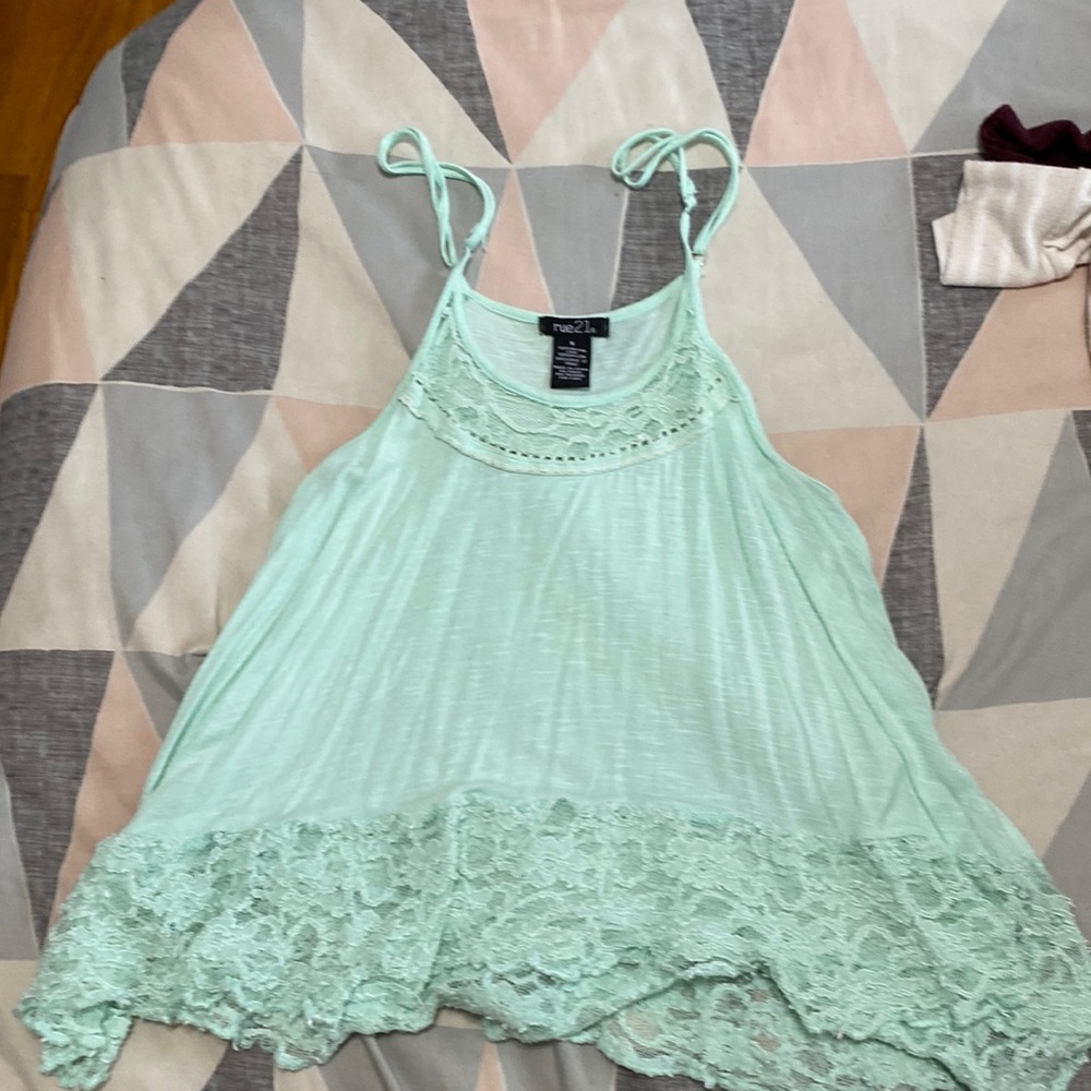 Rue21 thank top with lace, worn a handful of times